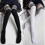 Ladies Top Stay Up Thigh High Over the Knee Socks Extra Long Cotton